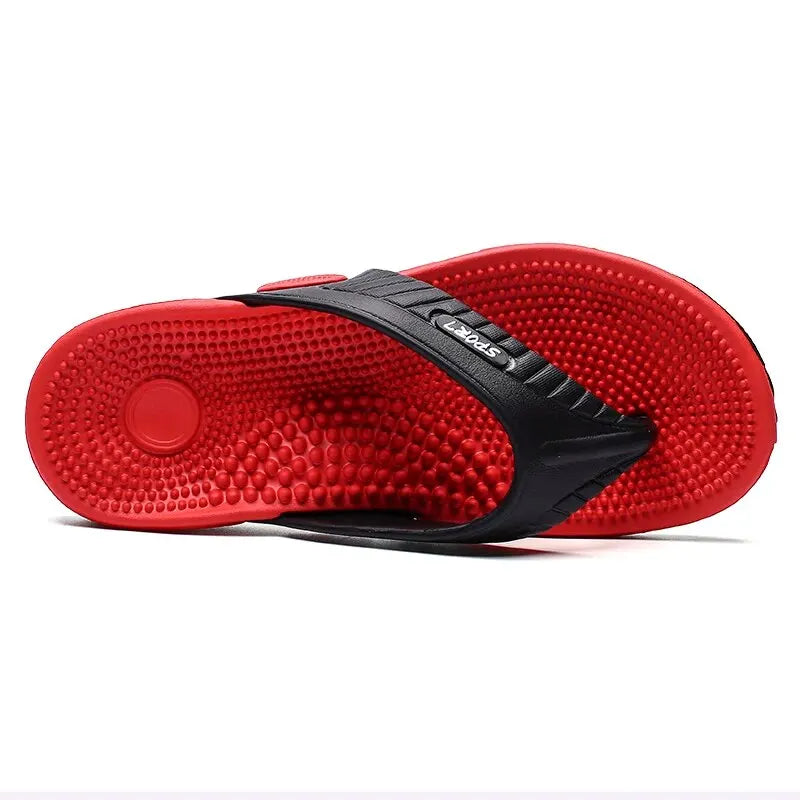 Slippers Men Flip Flops Beach Sandals Non-slip Casual Flat Shoes