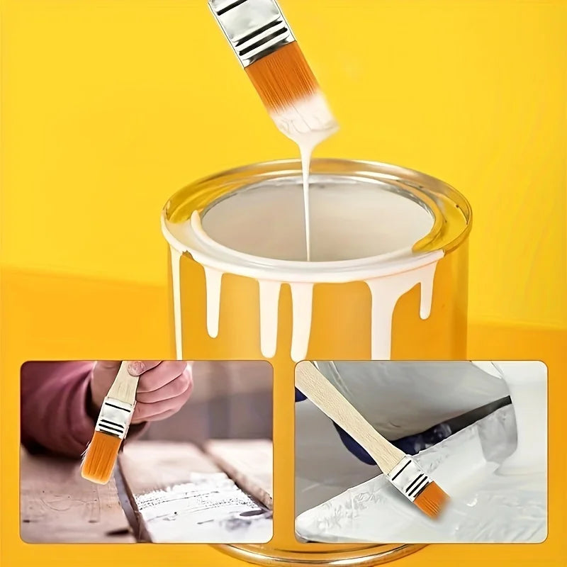 Nylon Art Paint Brush Set – 24/48/72 Wooden Handle Brushes