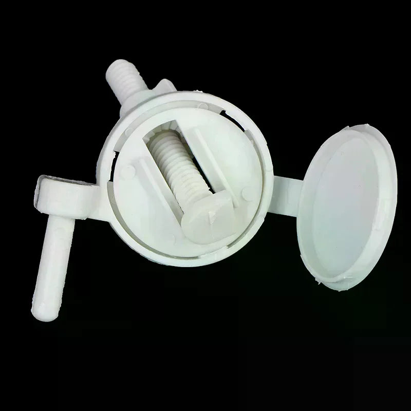 Seats Hinges Repair Tools Plastic Toilet Seat Screws Fixings Fit Toilet 1set/2Pcs Zpaxo