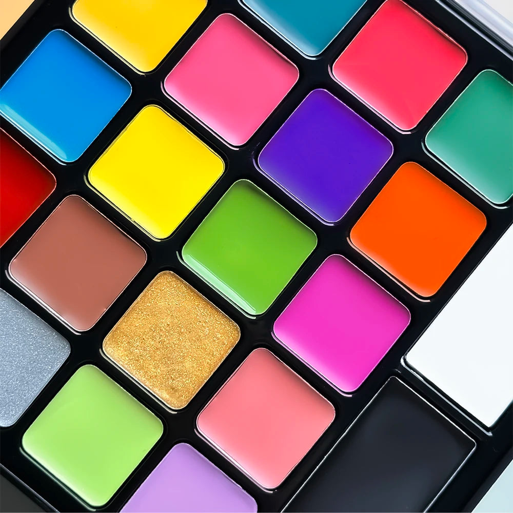 Face Body Paint 22 Colors Painting Available Halloween Christmas Zpaxo