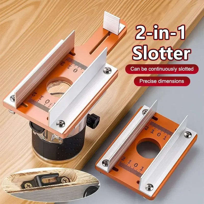 Wood Router Slotting Locator Accurate Slotted Base Machine Bracket Zpaxo