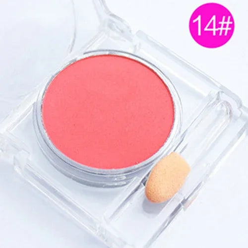 Monochrome blush Matte Natural Cheek Color Brightening Face Waterproof Facial Contouring Makeup Blush Powder Soft Makeup Zpaxo 14