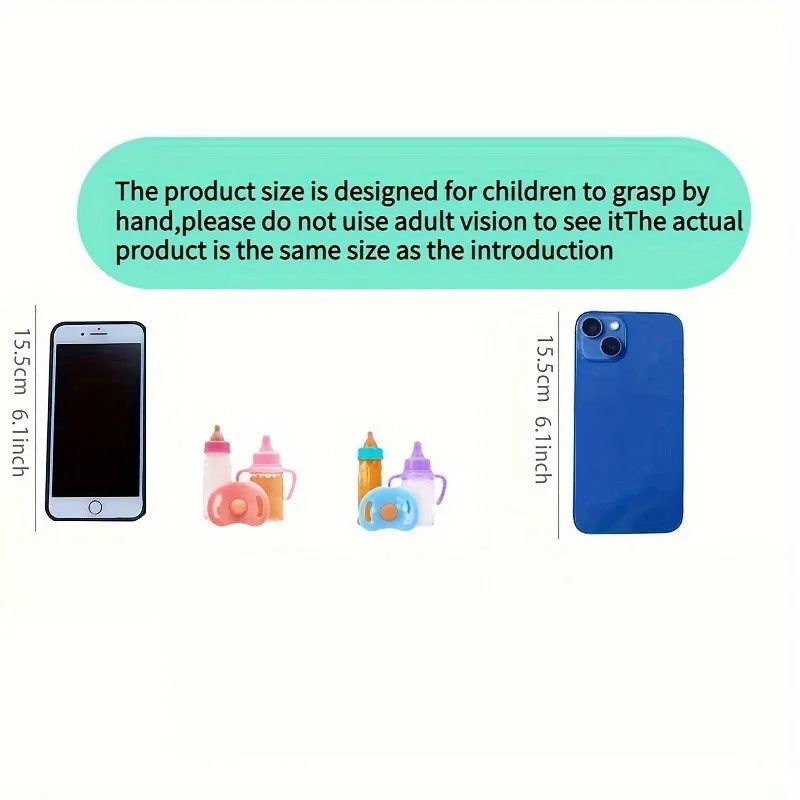 Feeding Bottle Milk Bottles Juice One Pacifier Doll Accessories