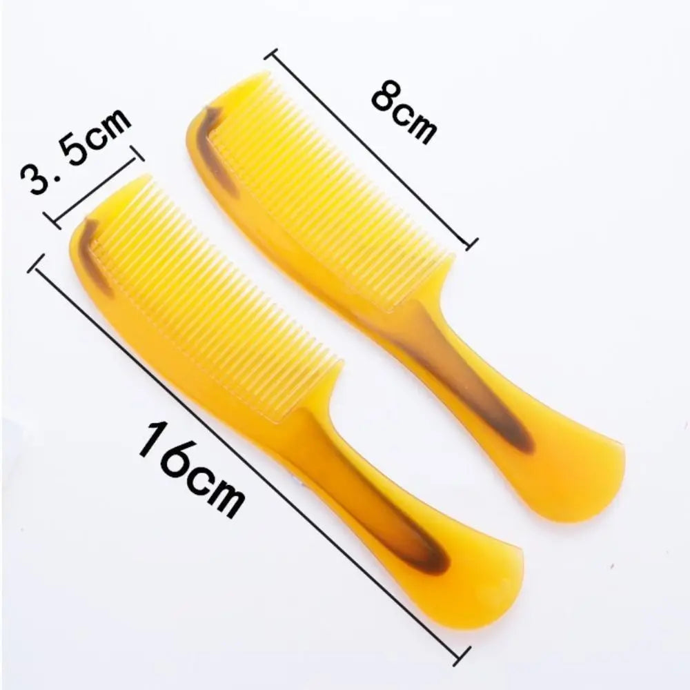 New Portable Beef Tendon Comb Thickened Smooth Durable Comb Durable Hair Makeup Horn Comb For Home Traveling Zpaxo