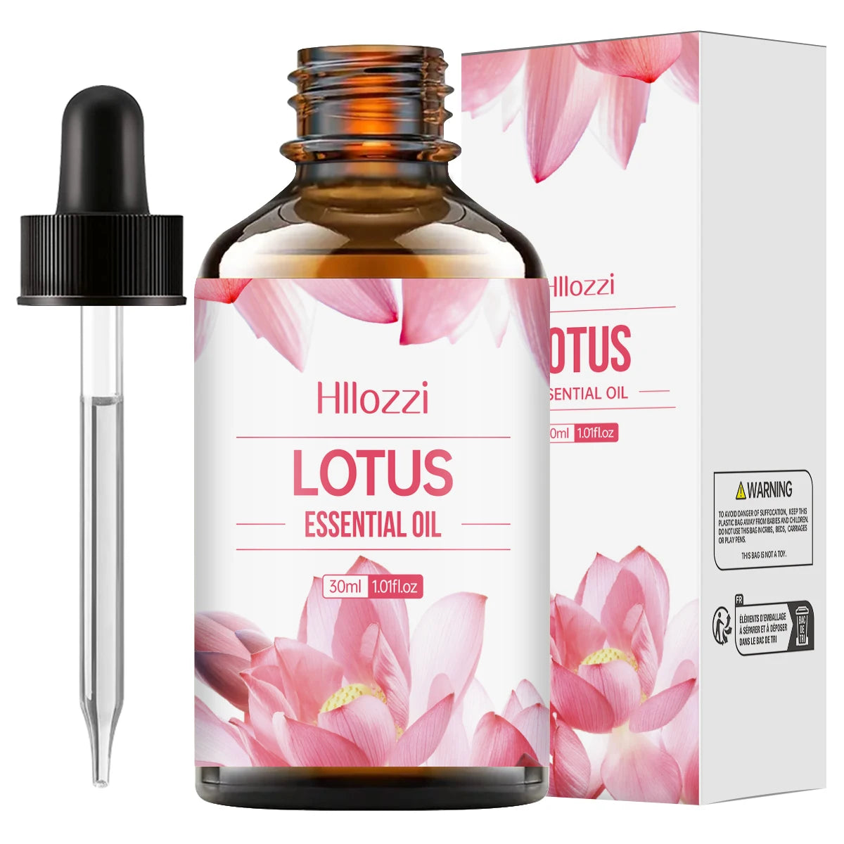 Lotus essential oil Moisturizing and nourishing deep repair oil for face, body, nails, hair and eyelashes Suitable for all skin Zpaxo Lotus 1Pcs 30ml Flower