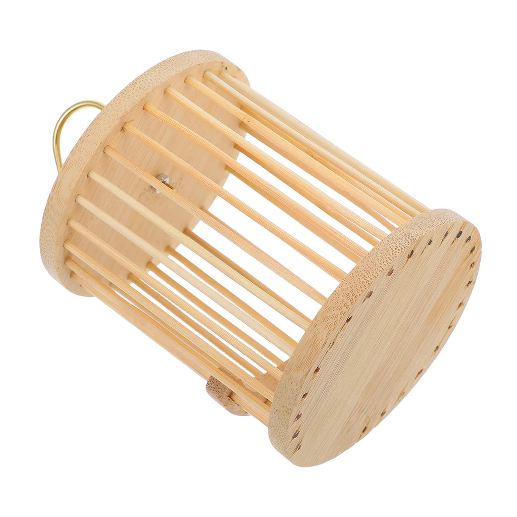 Wooden Cricket Cage Wild Breeding Portable Feeder Grasshopper Habitat