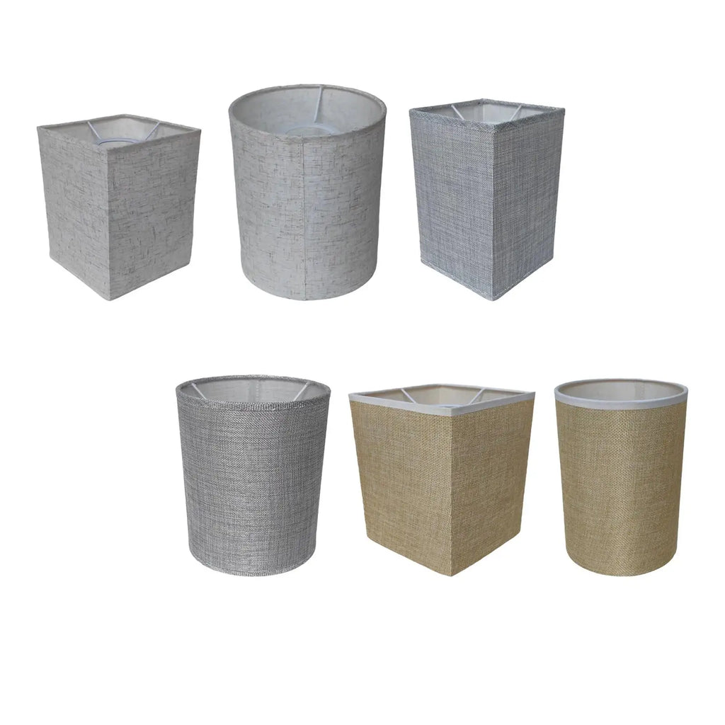 Fabric Burlap Lampshade Floor Lamp Shade Barrel Replacemen Cover Wall Zpaxo