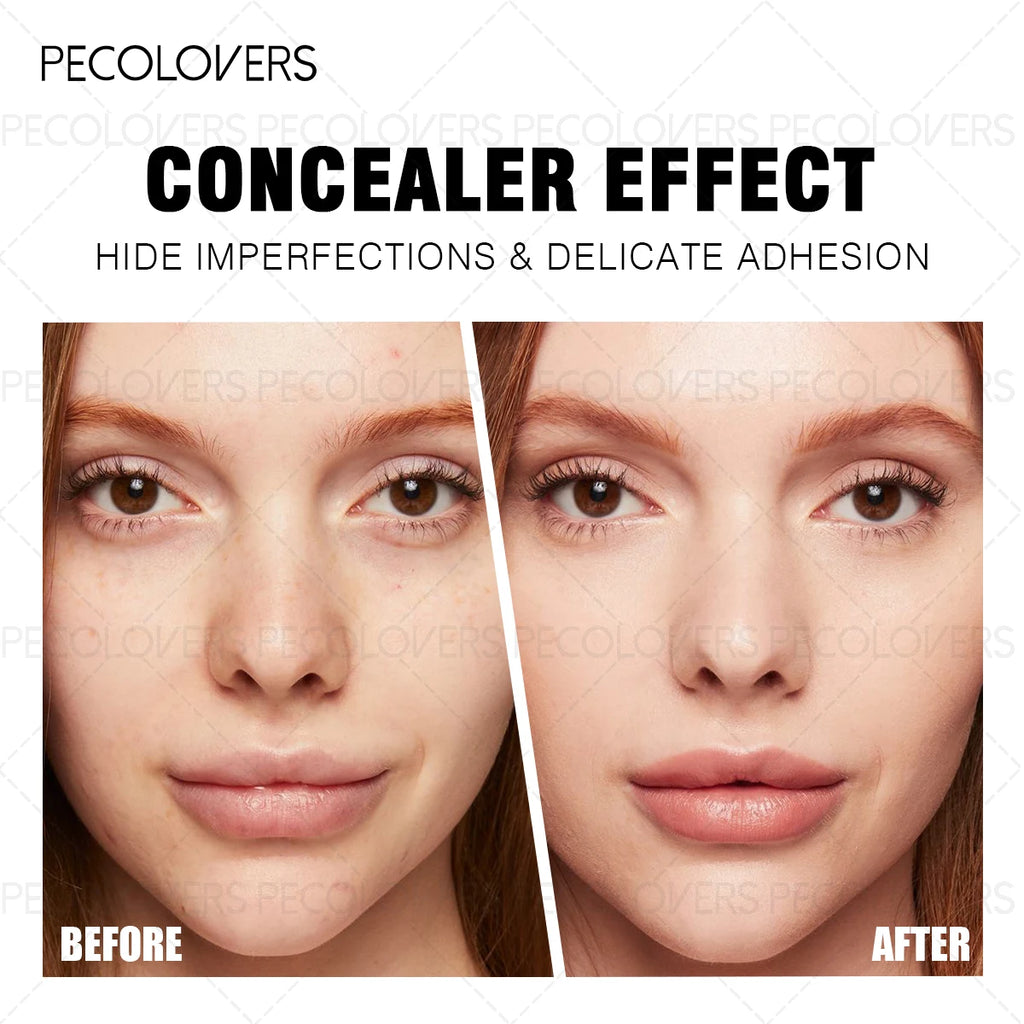 1PC Waterproof & Sweatproof Concealer Cream, Long-Lasting Foundation Paste, Full Coverage, Matte Finish for All Skin Types Zpaxo