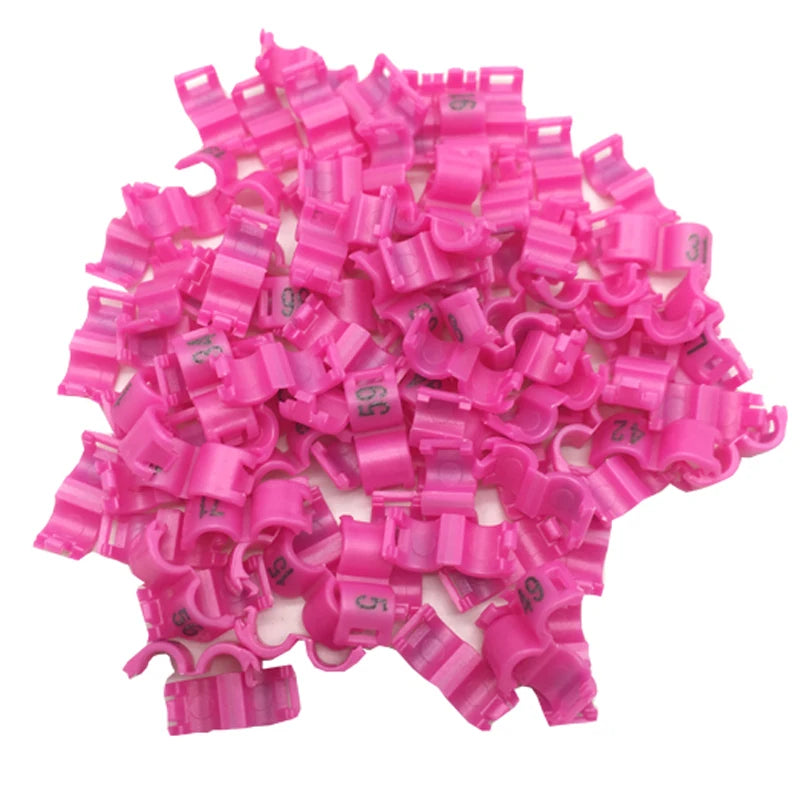 Inner 2 7 3 4 5 Canary Clip Ring Bird Pigeon Parrot Leg Rings Small Zpaxo Pink 2.7mm