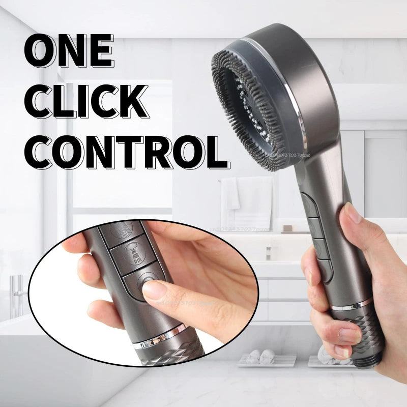 Shower Head 4 Modes Water Saving Adjustable High Pressure Shower Handheld Spray Hangable Multifunctional Bathroom Accessories Zpaxo