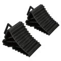 Handles Portable Wheel Chock Plastic Base Heavy Duty Stopper Non Slip Zpaxo 2 PC