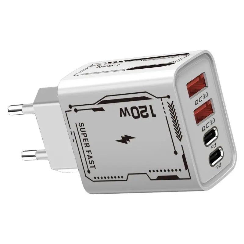 652F European Certifieds 120W Fast Two PD Port Smartphones Laptops Zpaxo