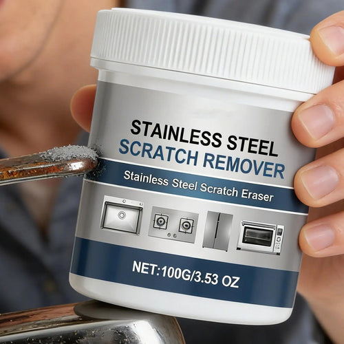 100g Stainless Steel Cleaning Paste Pot Pan Dirts Cleaner Oven Polishing Mental Scratch Rust Remover Cookware Cleaning Cream Zpaxo