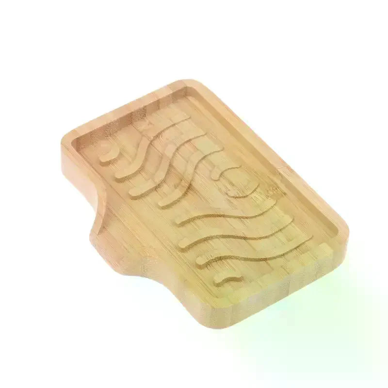 Bamboo Soap Dish Holder Tray Wood Bar Saver Self Draining Case Zpaxo Default Title