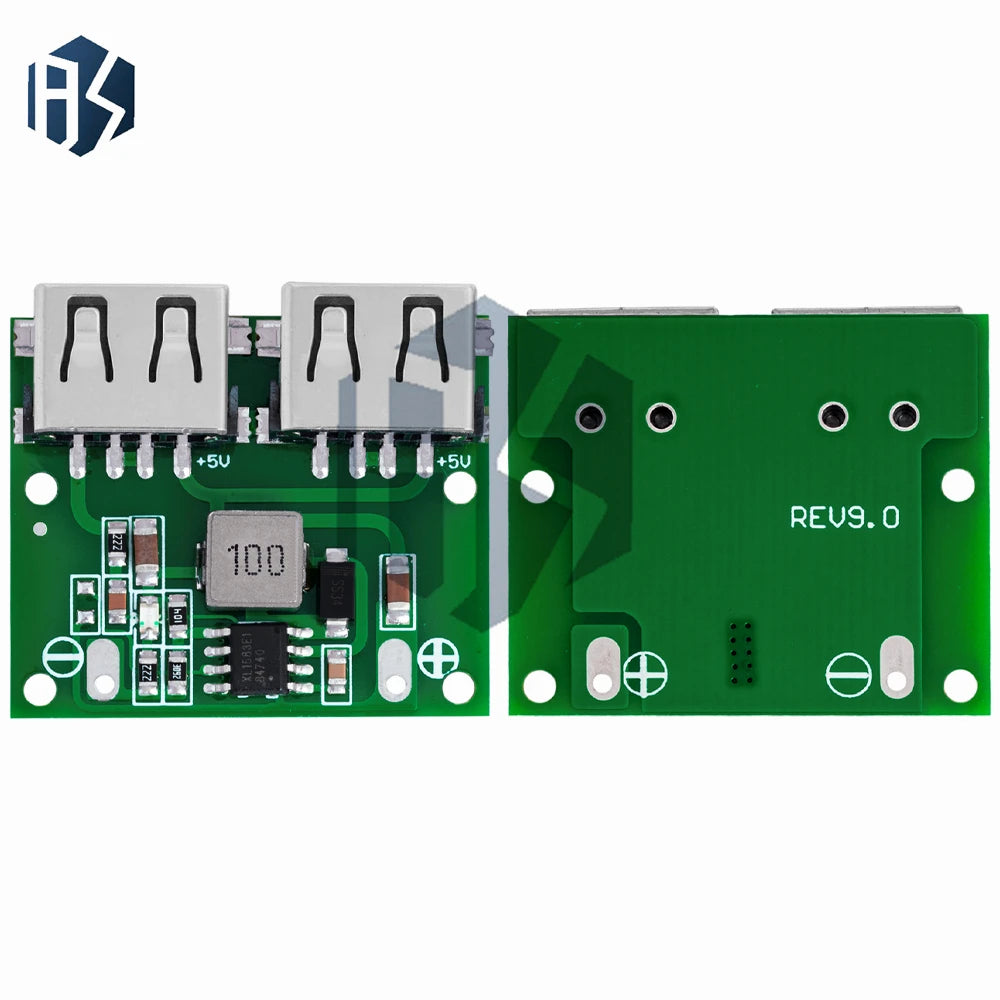 6-26V to 5V 3A DC-DC Step-Down Buck Module – Dual USB Car Charger Voltage Regulator for Vehicle & DIY Projects (9V/12V/24V Comp Zpaxo