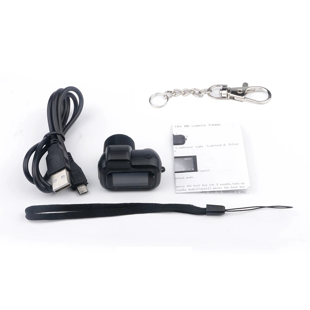 Retro Mini Camera with Screen Indoor Home Outdoor 1080p HD Portable Very Small Camera Video Support TF Card Holiday Gifts Zpaxo Only Camera