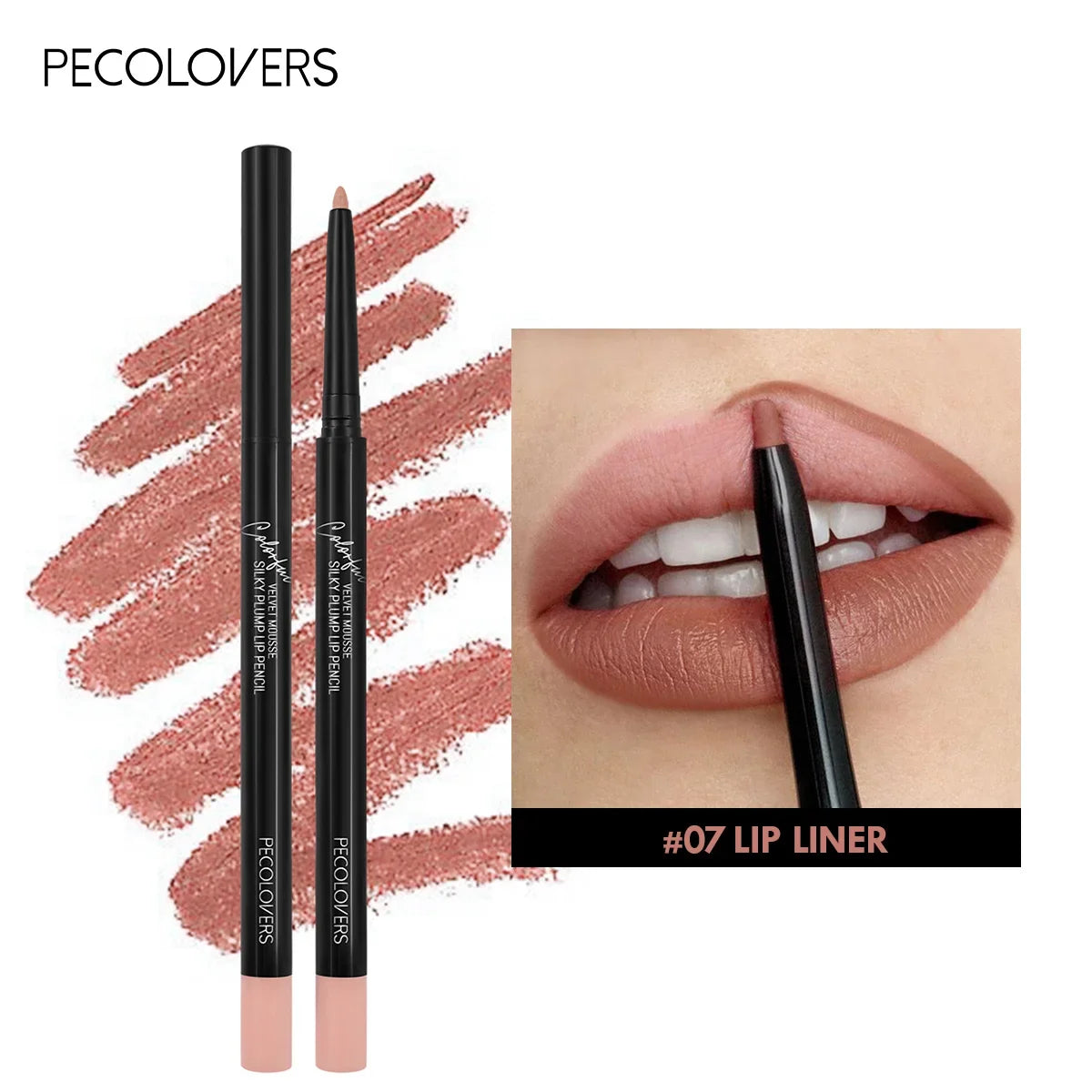 12Color Waterproof Matte Lipliner Pencil Sexy Red Contour Tint Zpaxo 07