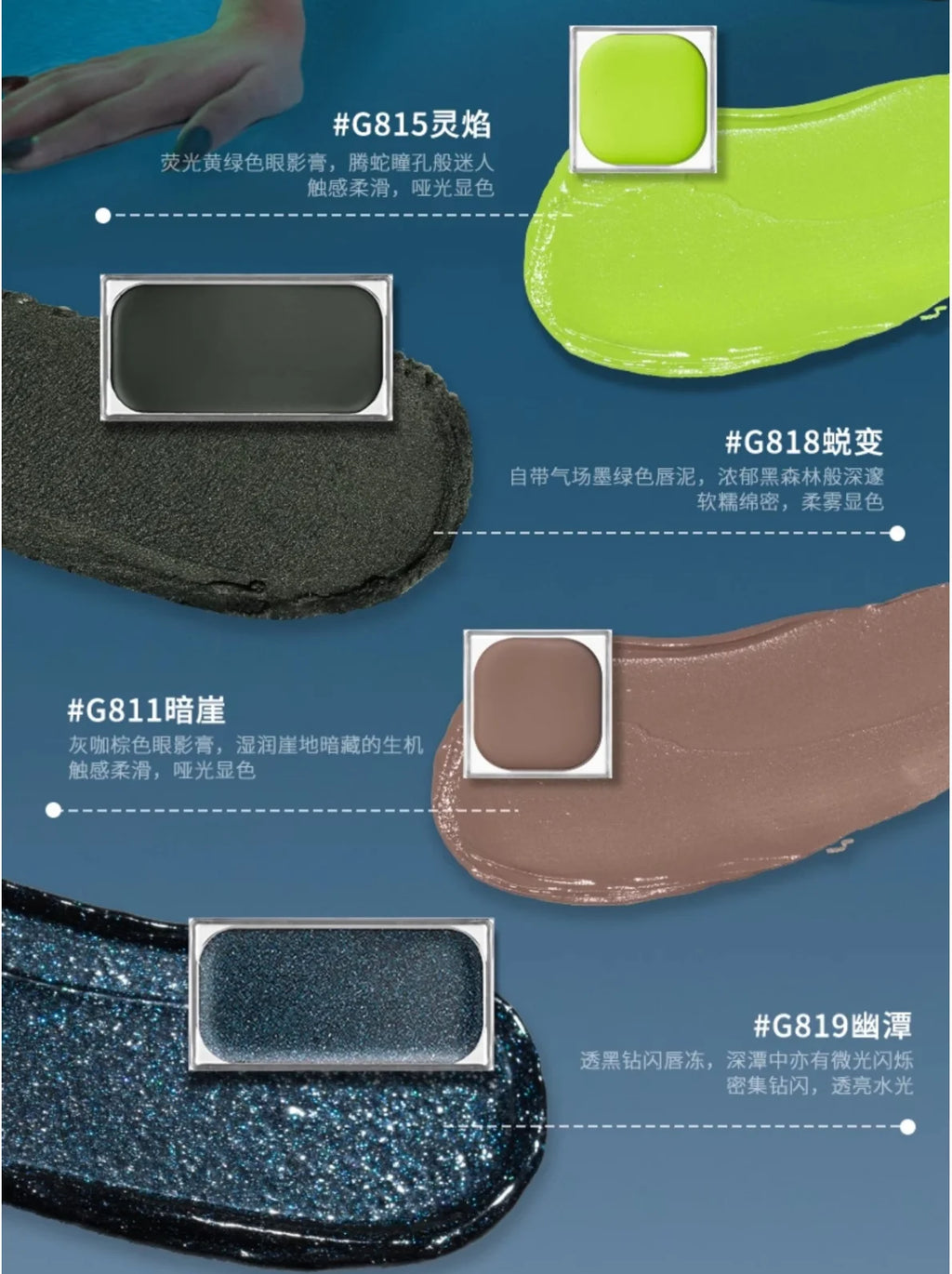 Qianyan Cheeryep Luminous Single Monochrome Cream Eyeshadow Play Zpaxo