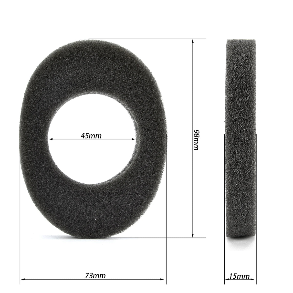 2 Pairs Sound Insulation Cotton Replacement 3M Worktunes Connect Zpaxo Hollow