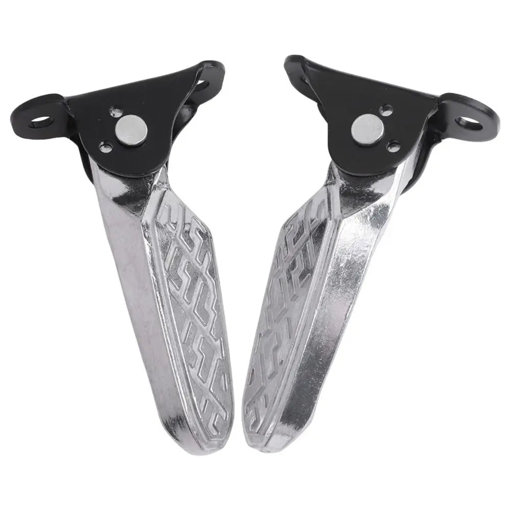 Thickened Aluminum Alloy Electric Vehicle Pedal Sturdy Strong Load-bearing Force Universal Foot Rest Pedal Wear-resistant Zpaxo