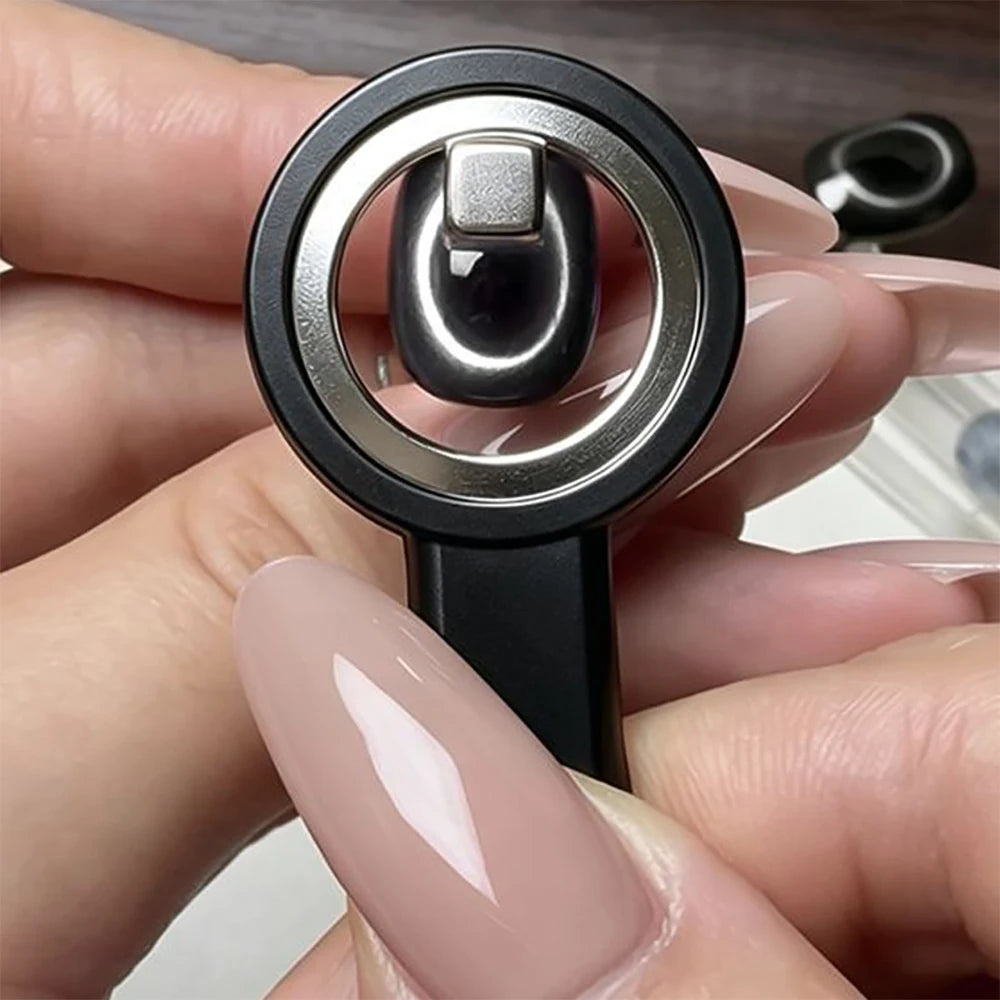 Ring Cat Eye Magnet With Silicone Handle Hollow Hole Magnetic Tool for Nail Art Beginner-Friendly Strong Magnetism Force Helper Zpaxo