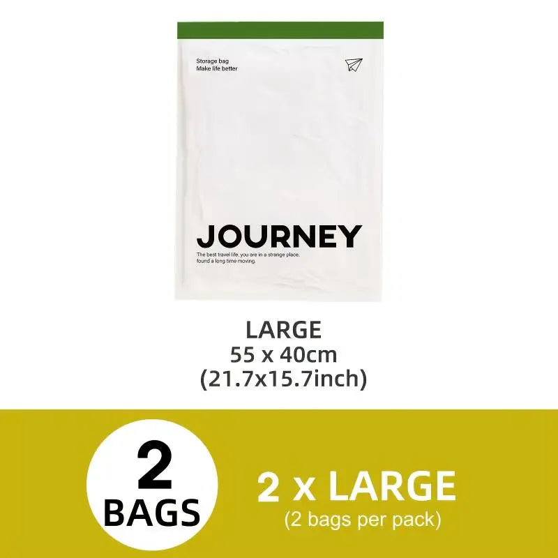M2Pcs Vacuum Storage Bags Hand-rolled Travel Towels Socks Clothes