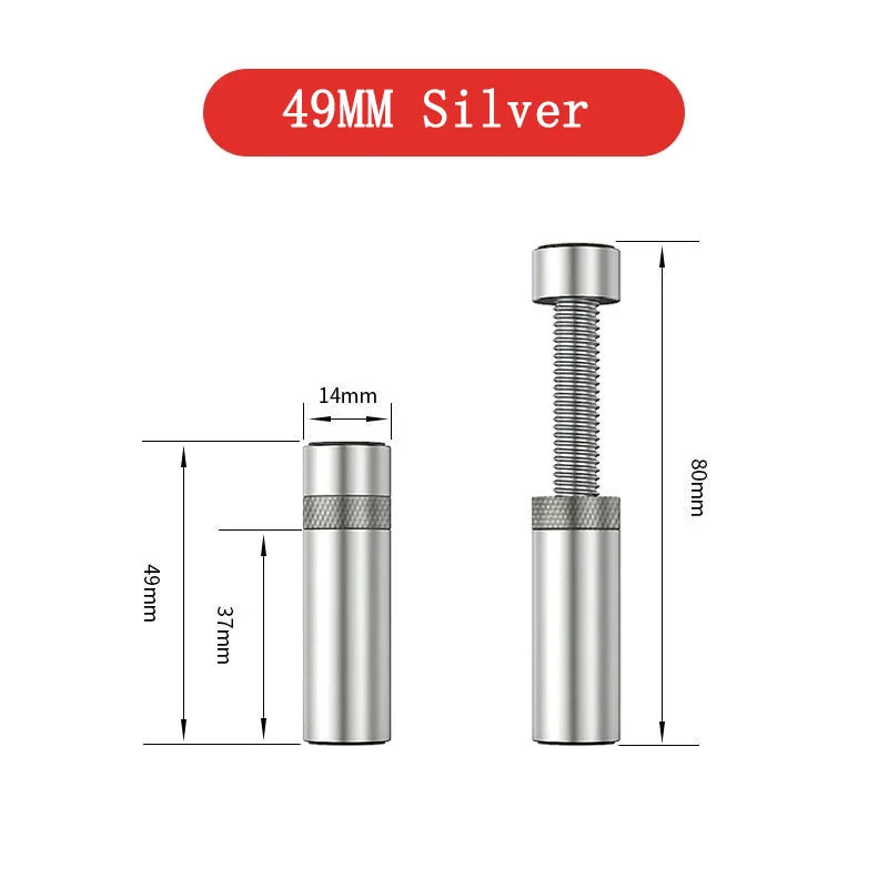 Aluminum GPU Support Bracket – Telescopic Rotating Magnetic Stand GPU Support Bracket Zpaxo 49mm Silvery