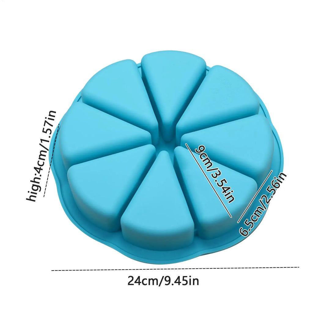 Silicone Cake Pans for Baking Non-Stick Mould for Cake Making Cornbread Making Mould 8-Cavity Triangle Scone Baking Pan Zpaxo