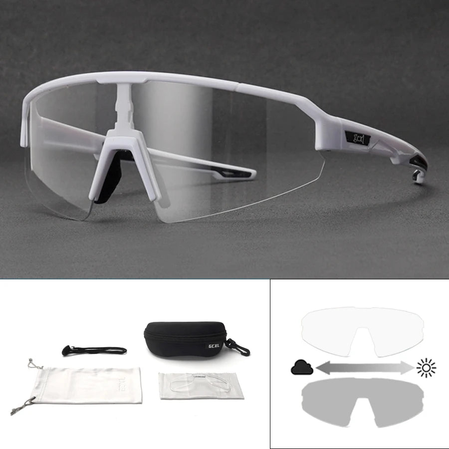 New Photochromic Bicycle Glasses Cycling Sports Sunglasses Men Women Mountain Bike Road Eyewear Riding Outdoor Hiking Goggles Zpaxo C7