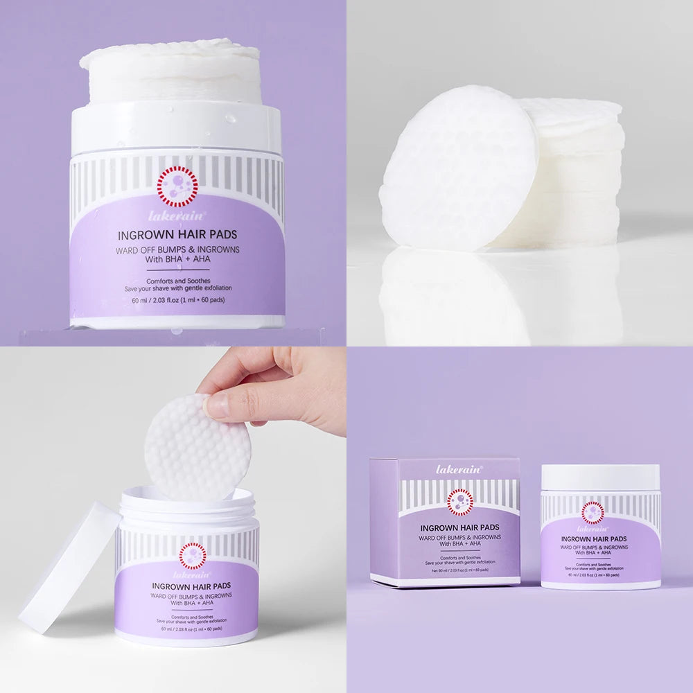 Ingrown Hair Pads Aftershave Treatment Pads to Help Prevent Razor Bumps for Men & Women - Exfoliate Underarms & Bikini Area Zpaxo