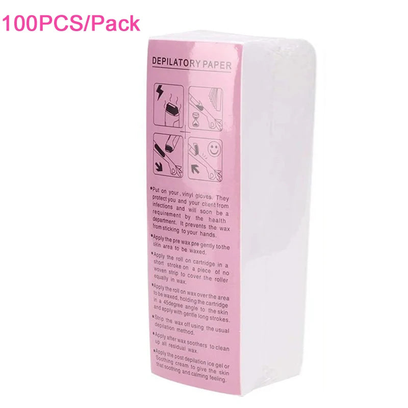 Non-Woven Wax Strips for Hair Removal – 20/50/100 Pcs Wax Hair Removal Strips Zpaxo 108-100pcs