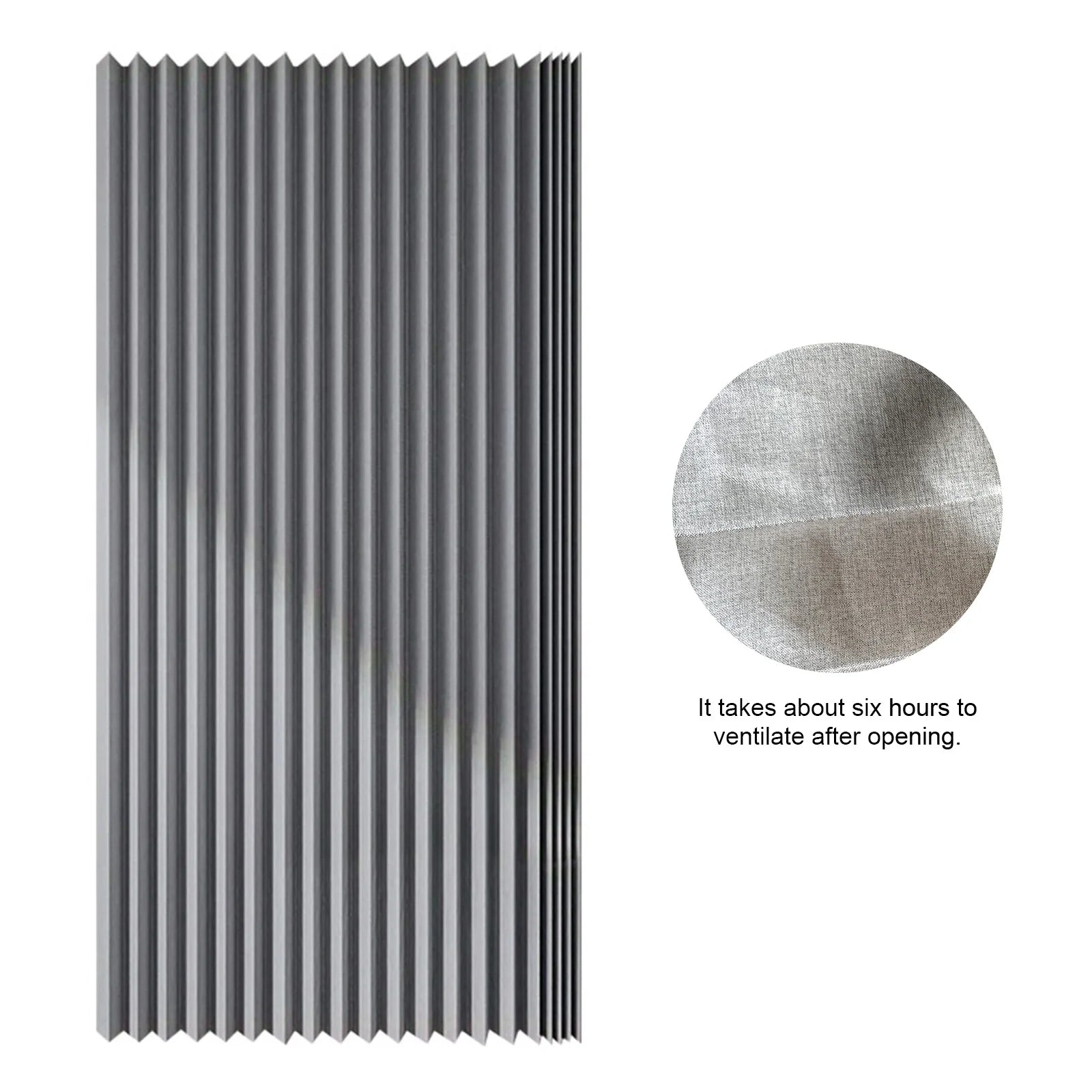 Foldable Magnetic Bath Curtain Waterproof Bathroom Curtain with 14 Hooks Privacy Bathroom Divider Modern for Bathroom Zpaxo