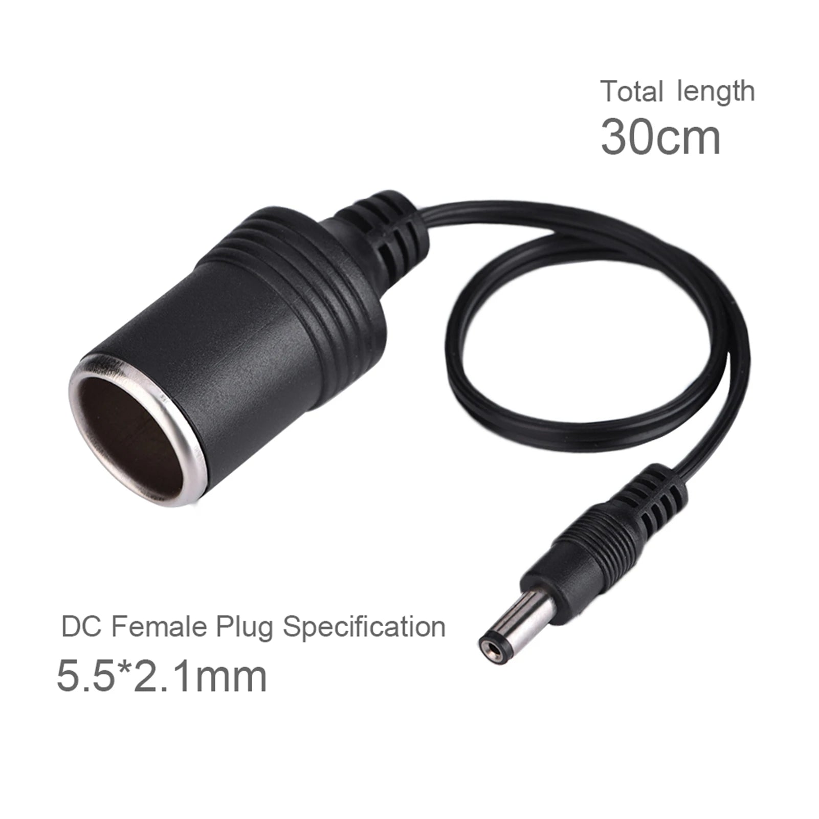 DC 5 X Female Plug Car Cigarette Lighter Socket Power Supply Cable