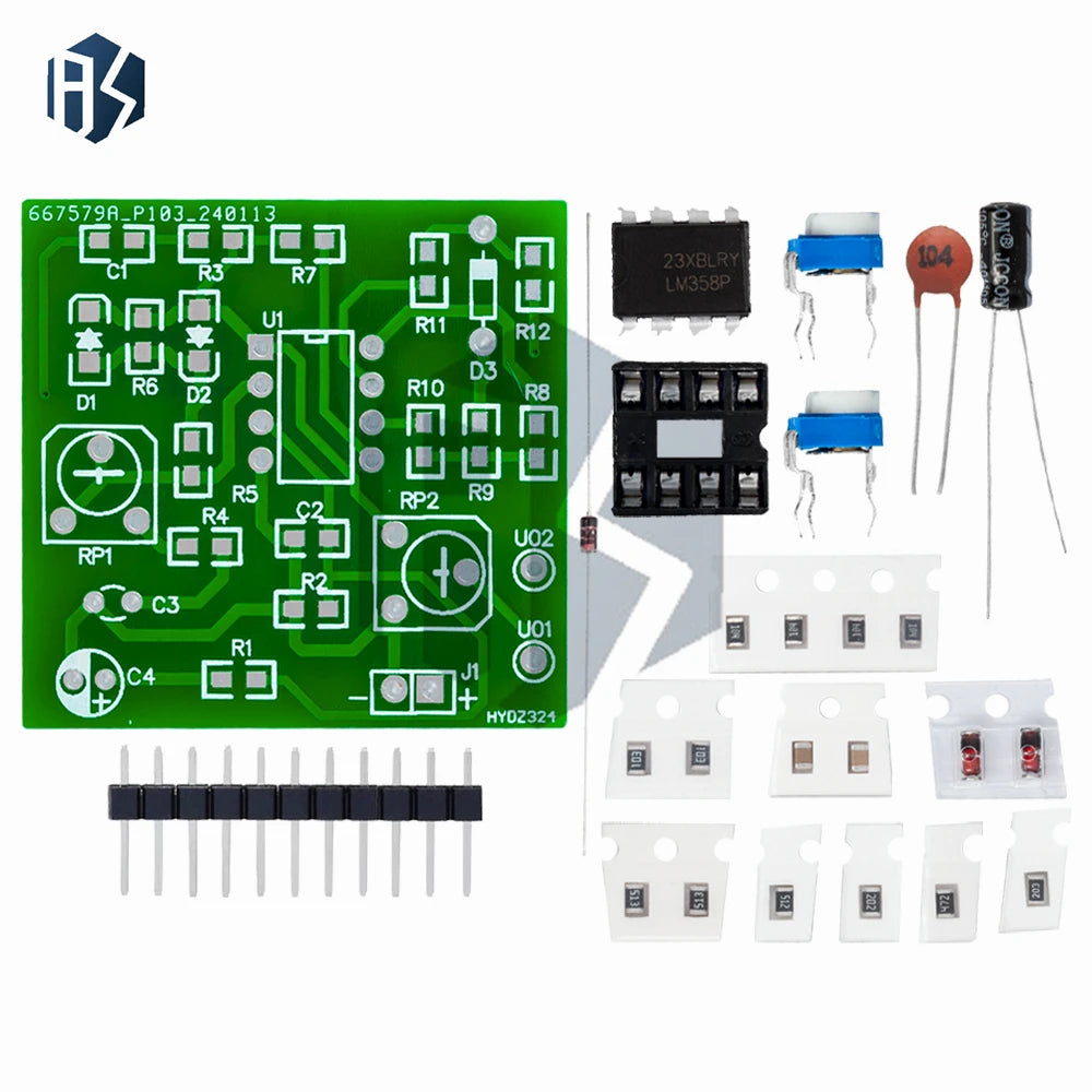 LM358 5V Square Wave Generator Soldering Practice 414 Mixed Analog Zpaxo