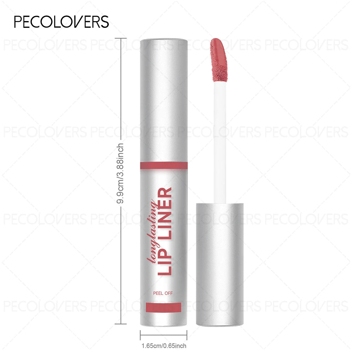 1 pc Peel Off Rose Red Lip gloss Lip Outline Contour Tattoo Lip Stain Waterproof Transfer Resistant Tear Off Peel Off Lipstick Zpaxo