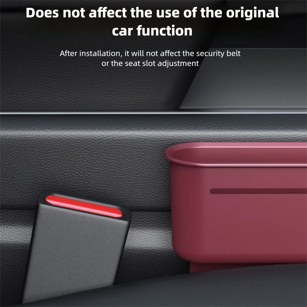 1/2pcs Retractable Car Seat Gap Storage Box Scalable Practical Car Seat Gap Filler Phone Key Organizer Large Capacity Zpaxo