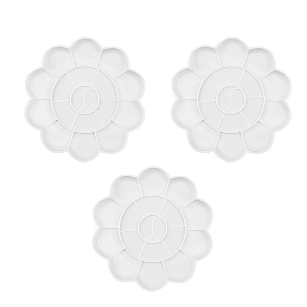 Flower Painting Palette – Reusable Plastic Art Mixing Tray