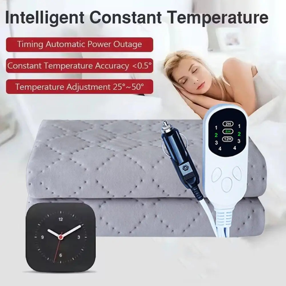 12V Car Electric Blanket – Heated Travel Blanket for Camping Car Electric Blanket Zpaxo