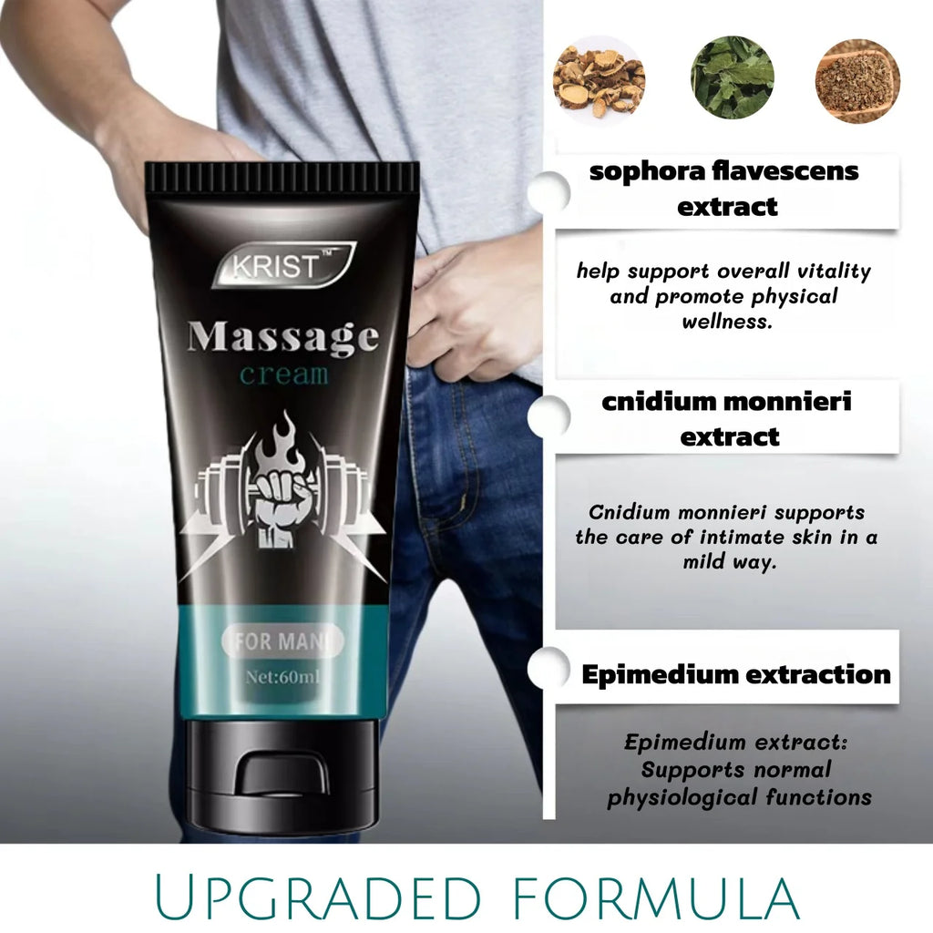 Men's Massage Cream for Intimate Experience Interactive Relaxation Fast Absorption Non-Greasy Promotes Bonding And Comfort Zpaxo