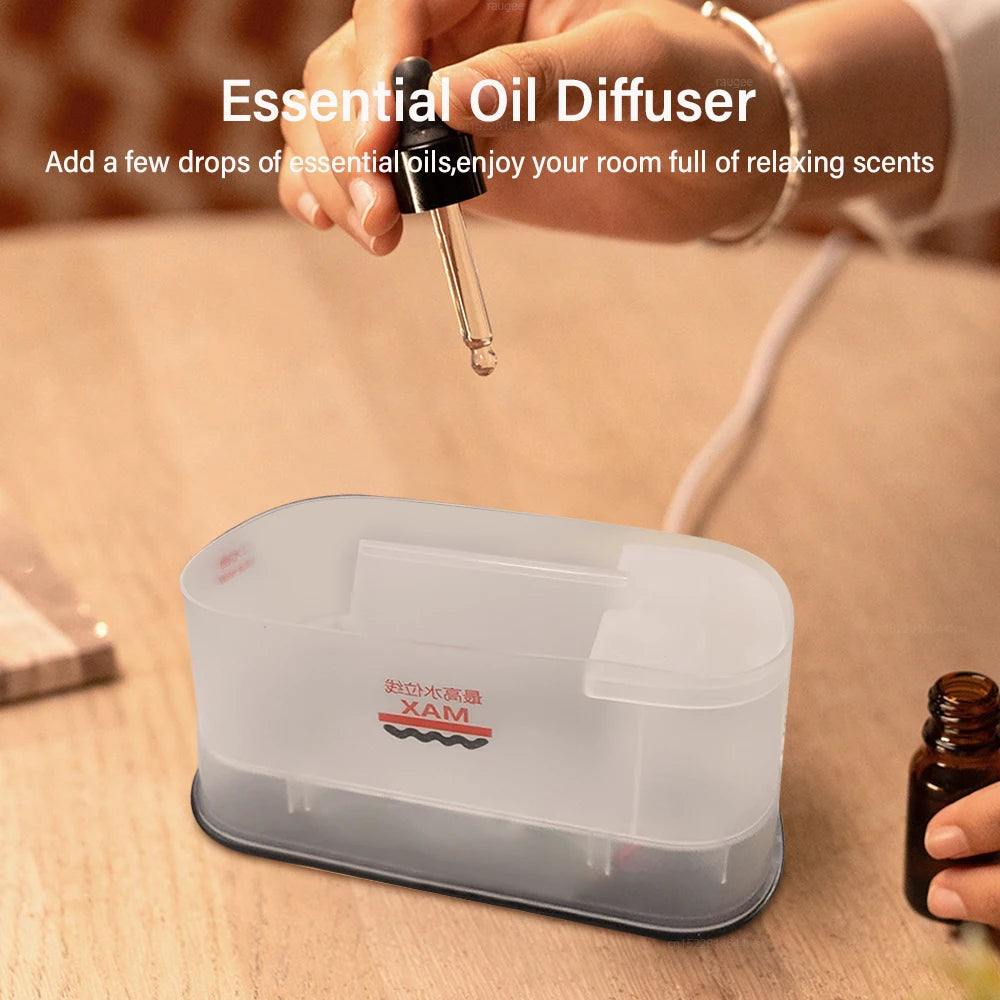 Aroma Humidifier Mini Air Home Bedroom Flame Essential Oils Diffuser