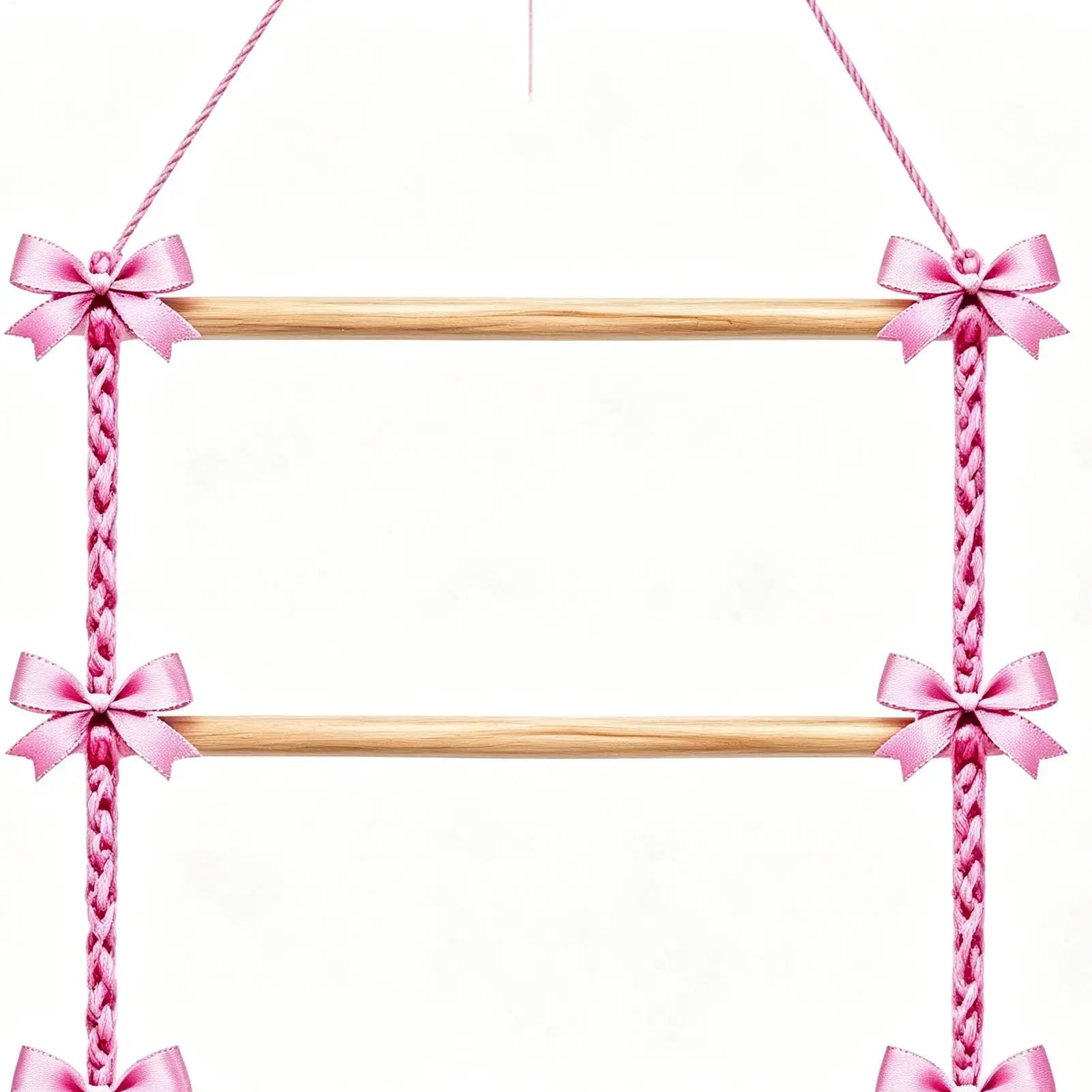 Claw Clip Holder Organizer Space-saving Vertical Macrame Bow Shelf