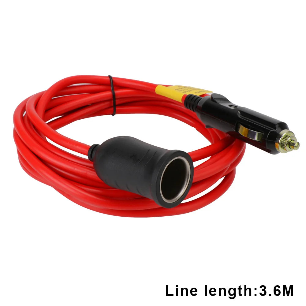 Auto Charger Cable 15A Fuse Female Socket Plug 12V 24V Car C-igarette