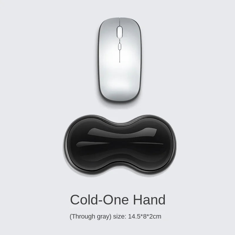 Ergonomic Mouse Pad Wrist Rest Keyboard Silicone Transparent Desktop