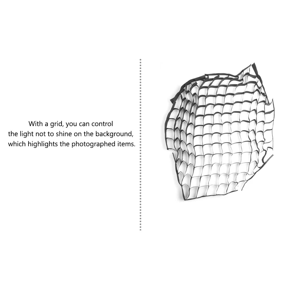 60 X Professional Photography Square Honeycomb Grid Umbrella Softbox Zpaxo