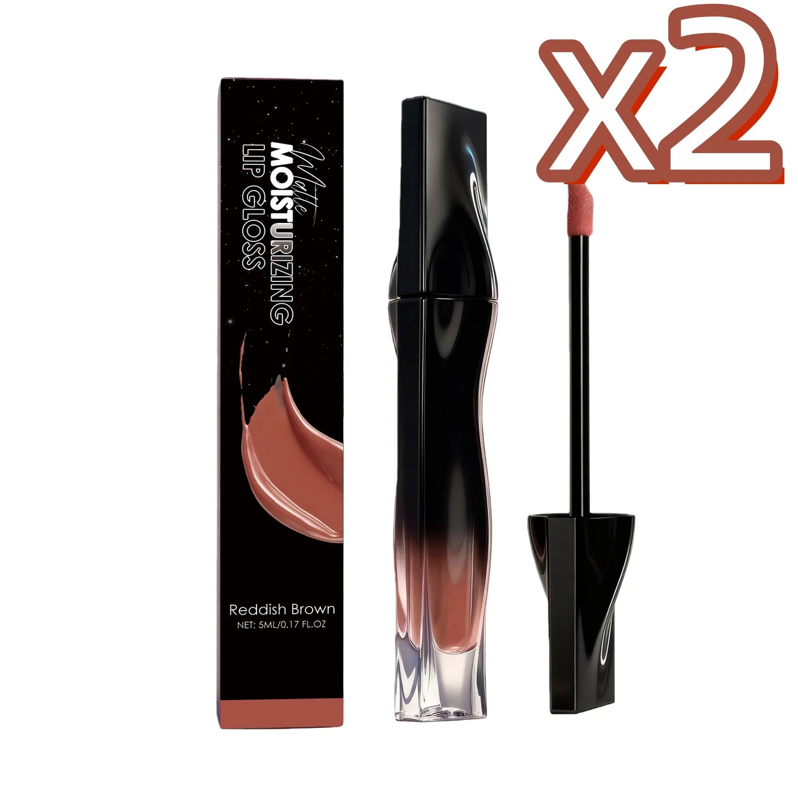 Premium Matte Lip Balm 6-Color Moisturizing Lipstick Set Matte Lipstick Set Zpaxo Reddish Brown X2