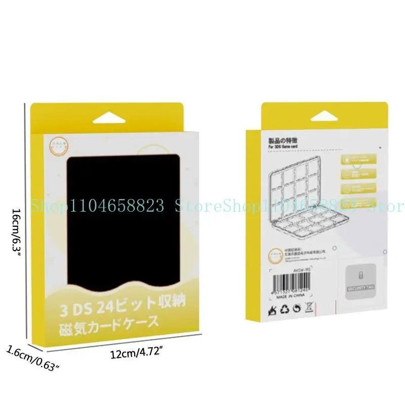 Silicone Game Accessories for Case 24 In 1 Game Card for Case Holder Cartridge Storage Box for 3DS Game Card Holder Magn Zpaxo