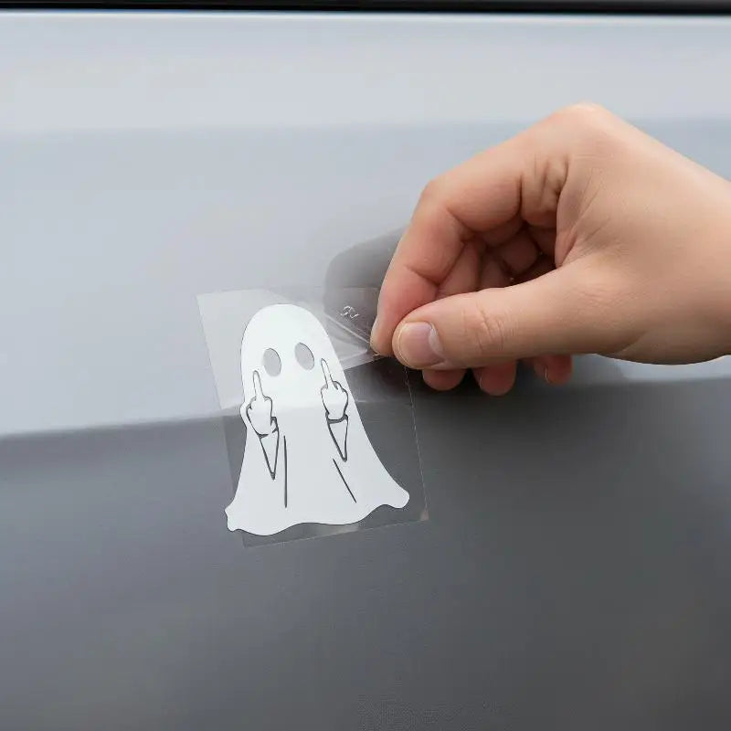 Middle Finger Ghost Window Car Sticker Waterproof UV Proof Decal Auto Zpaxo