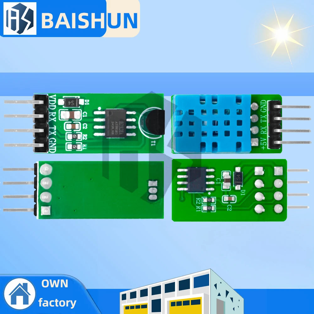 Temp Humidity Sensor Combo DS18B20 DHT11 Modules Arduino MCU Projects Zpaxo
