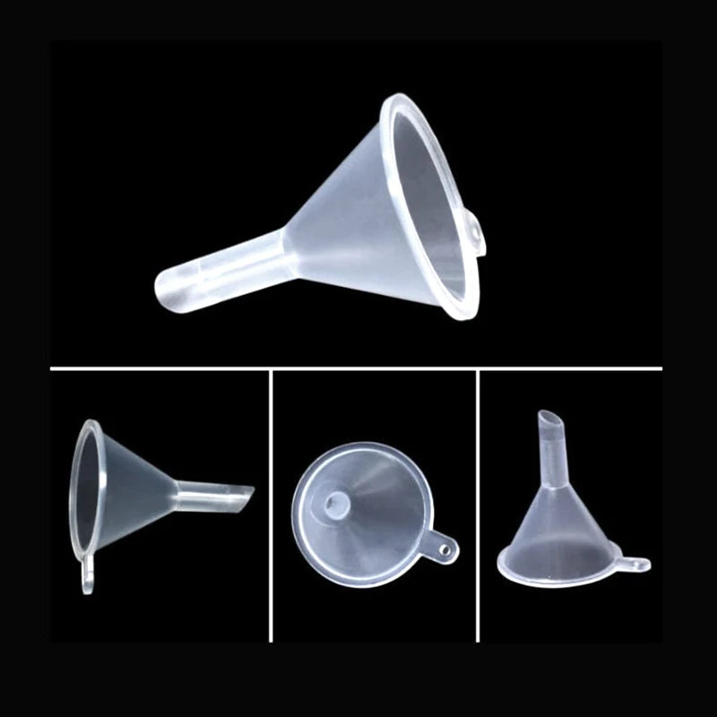Mini Plastic Funnel Small Mouth Liquid Oil Funnels 39x31mm Laboratory