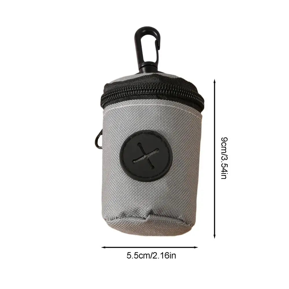 Dog Poop Bag Carrier Portable Pet Waste Bag Dispenser Luxury Stylish Dog Garbage Holder Dispensers pet Cleaning Supplies Zpaxo Gray